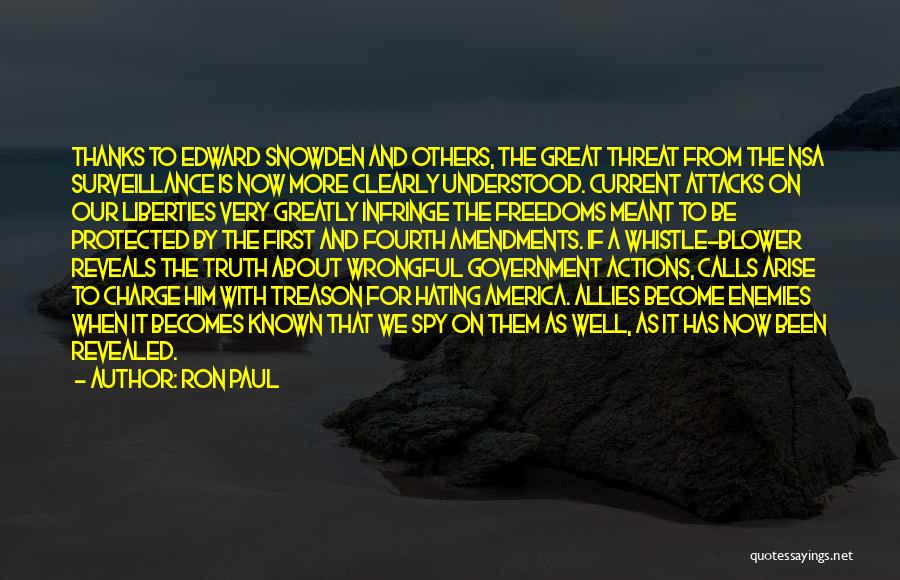 Enemies And Allies Quotes By Ron Paul