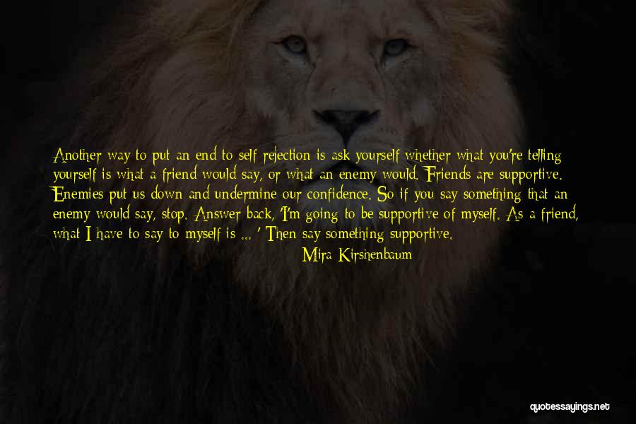 Enemies And Friends Quotes By Mira Kirshenbaum