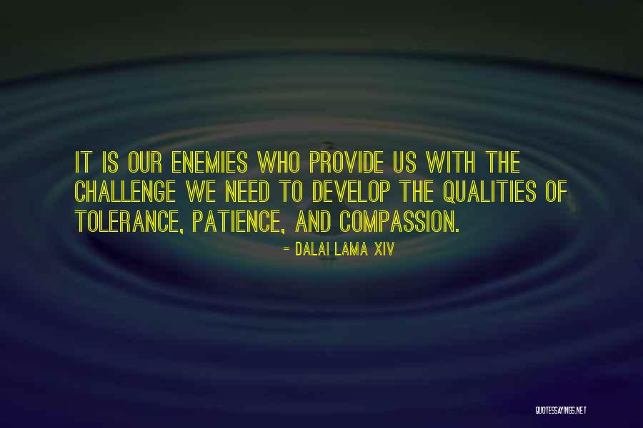 Enemies And Tolerance Quotes By Dalai Lama XIV Enemies And Tolerance Quotes By Dalai Lama XIV