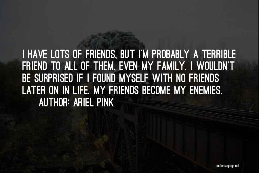 Enemies Become Friends Quotes By Ariel Pink