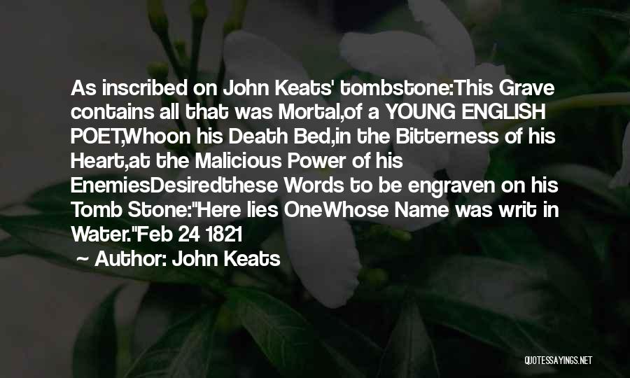 Enemies English Quotes By John Keats