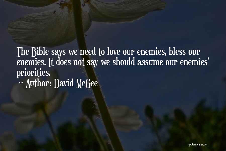 Enemies In The Bible Quotes By David McGee