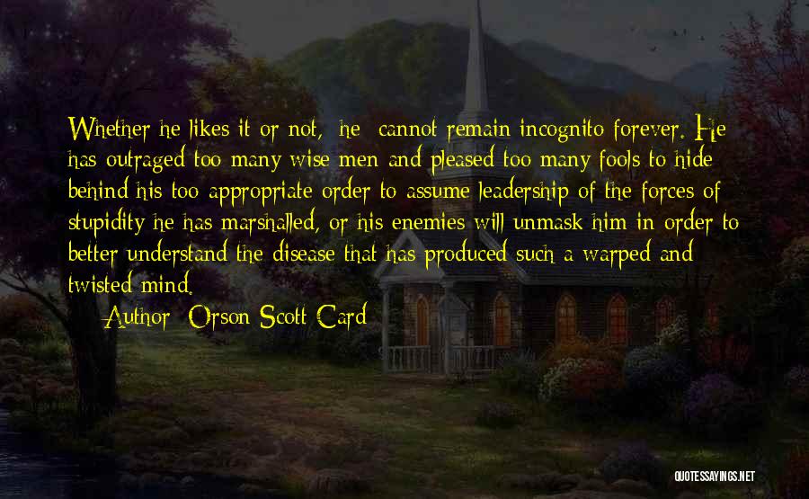 Enemies Quotes By Orson Scott Card