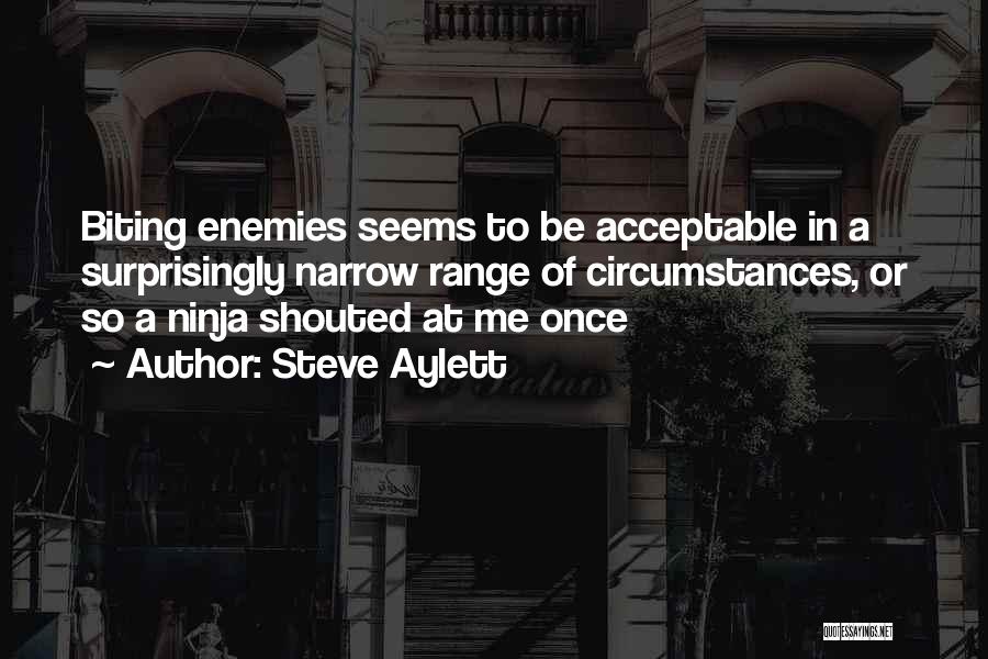 Enemies Quotes By Steve Aylett