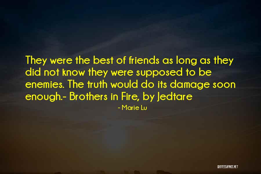 Enemies To Friends Quotes By Marie Lu