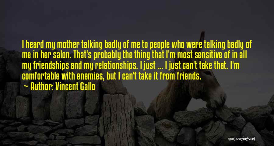 Enemies To Friends Quotes By Vincent Gallo