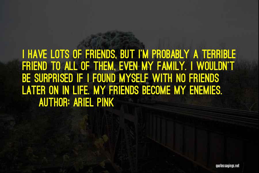 Enemies Who Become Friends Quotes By Ariel Pink