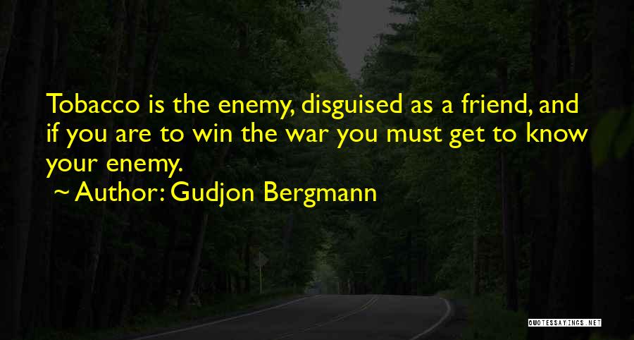 Enemy As A Friend Quotes By Gudjon Bergmann