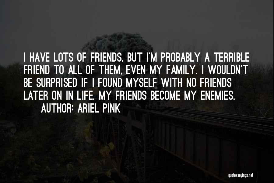 Enemy Become Friends Quotes By Ariel Pink