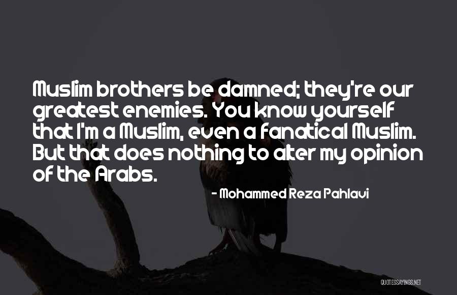 Enemy Brother Quotes By Mohammed Reza Pahlavi