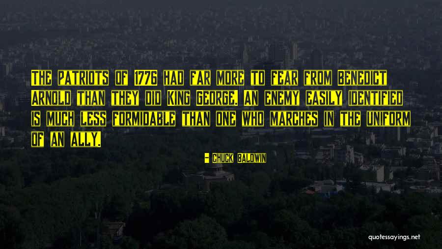Enemy Fear Quotes By Chuck Baldwin Enemy Fear Quotes By Chuck Baldwin
