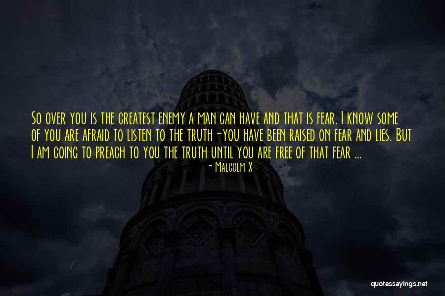 Enemy Fear Quotes By Malcolm X Enemy Fear Quotes By Malcolm X