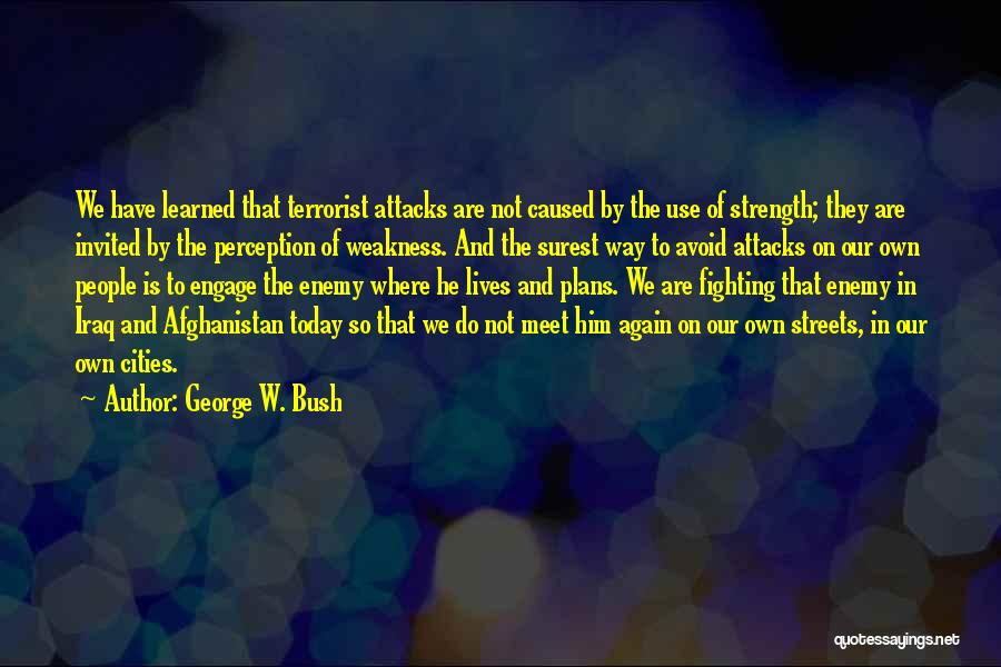 Enemy Quotes By George W. Bush