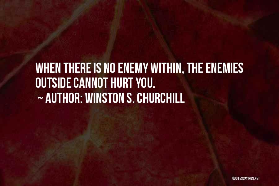 Enemy Within Quotes By Winston S. Churchill