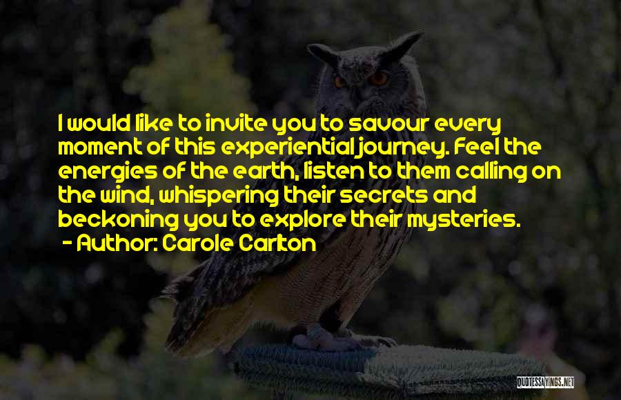 Energies Quotes By Carole Carlton