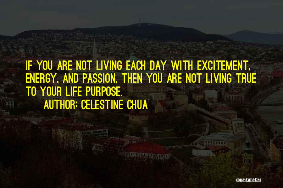 Energy And Excitement Quotes By Celestine Chua