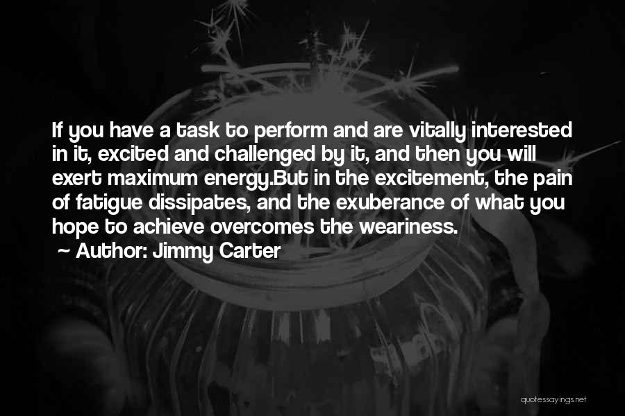 Energy And Excitement Quotes By Jimmy Carter