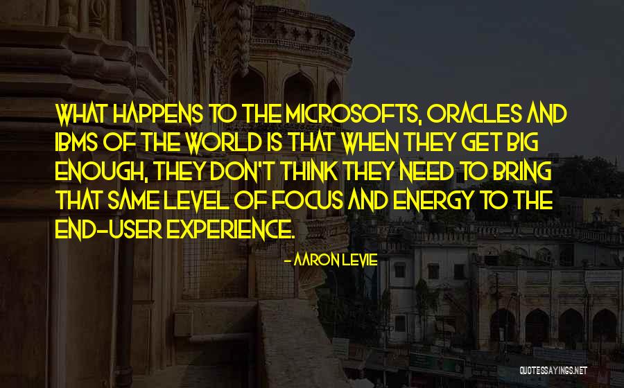 Energy And Focus Quotes By Aaron Levie