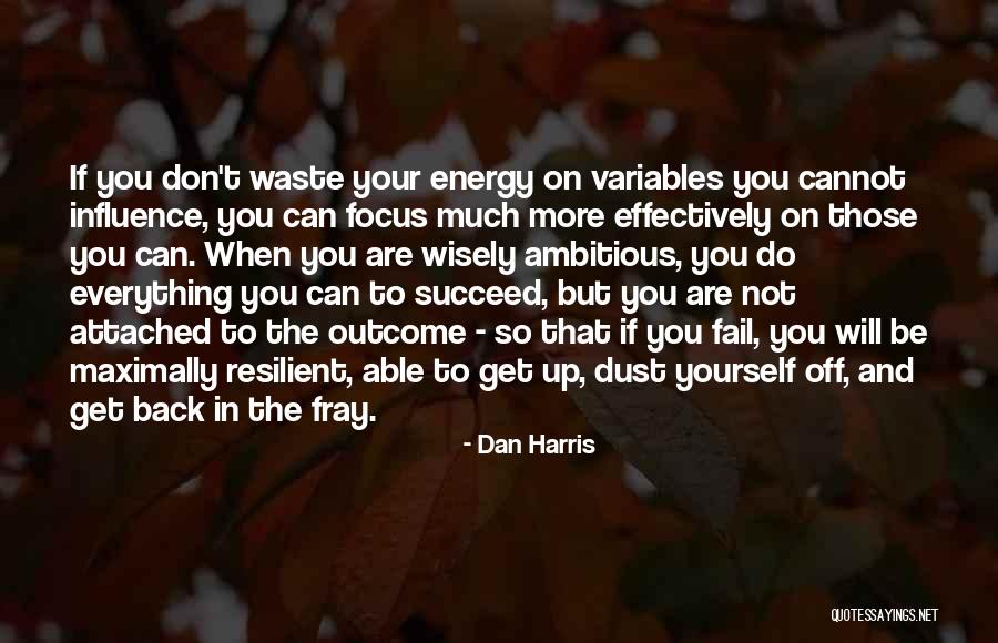 Energy And Focus Quotes By Dan Harris