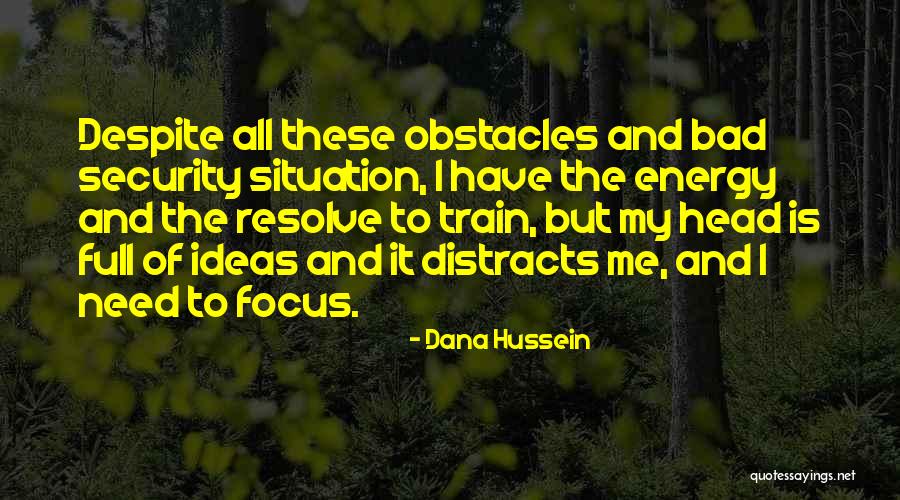 Energy And Focus Quotes By Dana Hussein