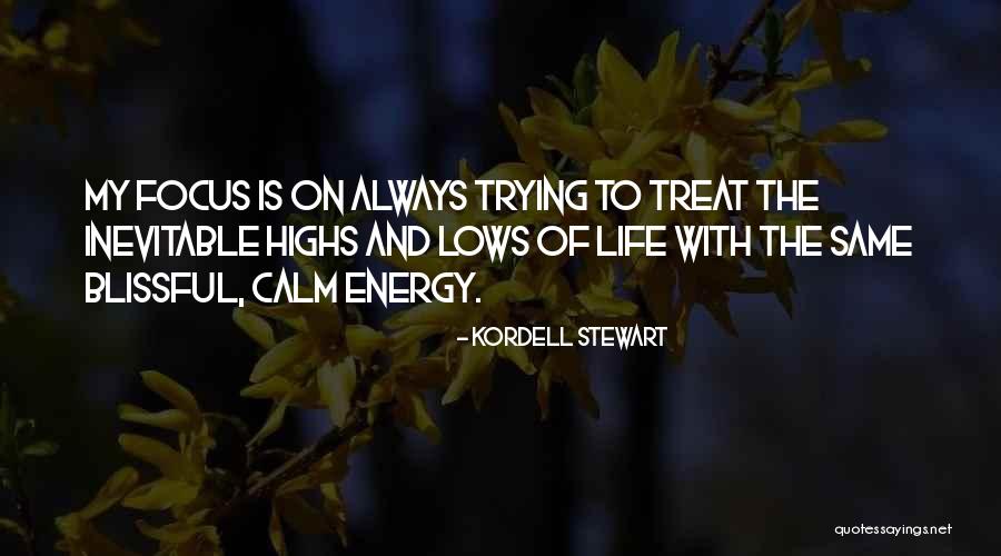 Energy And Focus Quotes By Kordell Stewart