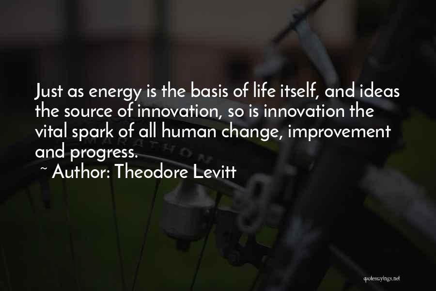 Energy And Life Quotes By Theodore Levitt