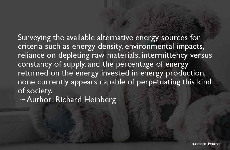 Energy And Society Quotes By Richard Heinberg