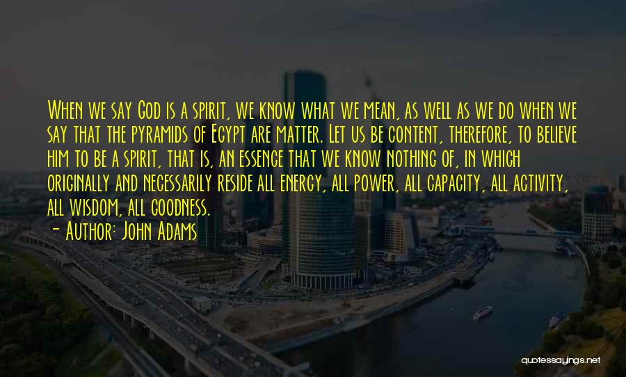 Energy And Spirit Quotes By John Adams