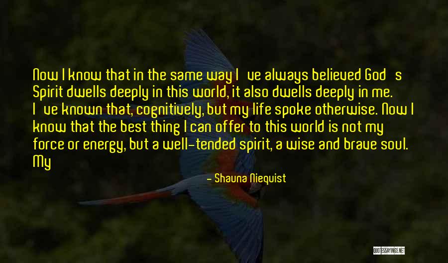 Energy And Spirit Quotes By Shauna Niequist