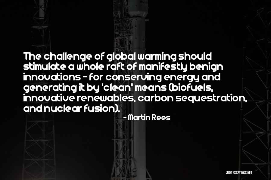 Energy Conserving Quotes By Martin Rees