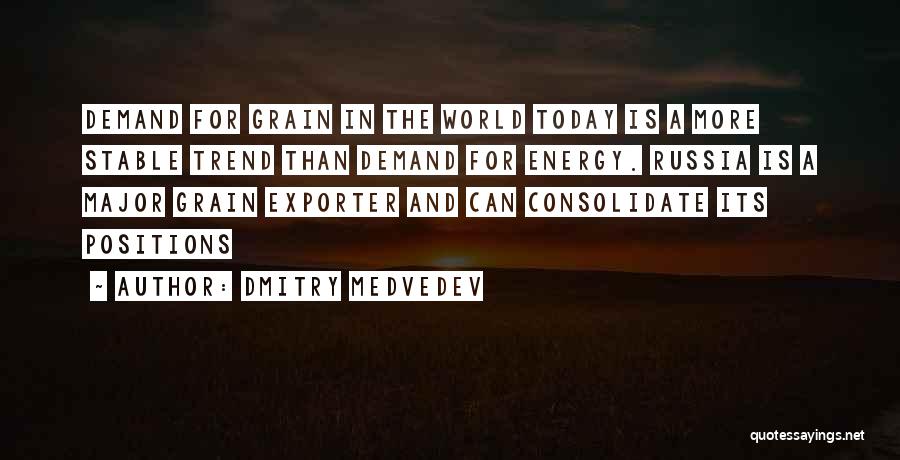 Energy Demand Quotes By Dmitry Medvedev