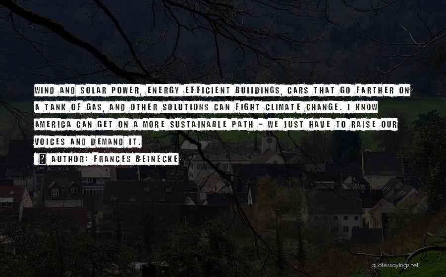 Energy Demand Quotes By Frances Beinecke