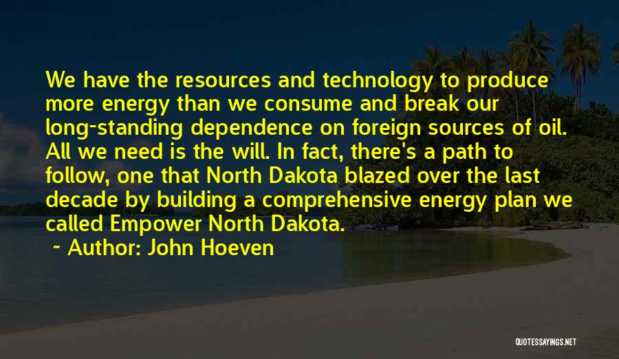 Energy Dependence Quotes By John Hoeven