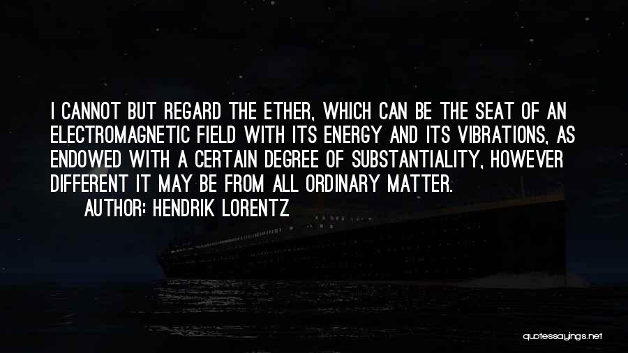 Energy Field Quotes By Hendrik Lorentz