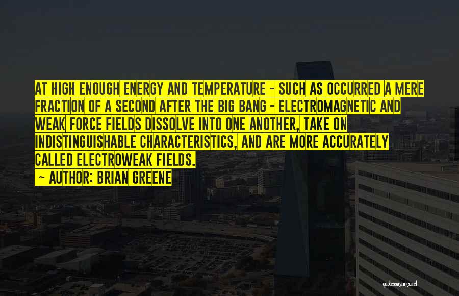 Energy Fields Quotes By Brian Greene