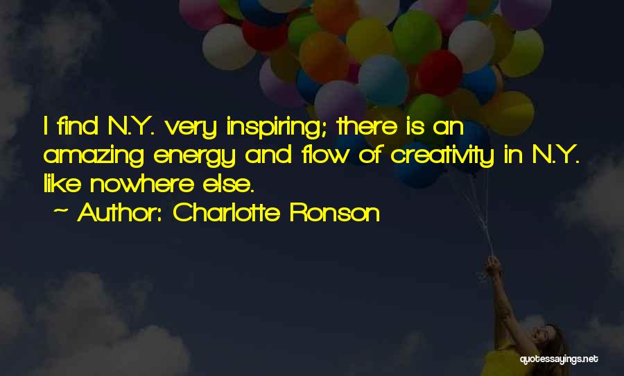 Energy Flow Quotes By Charlotte Ronson