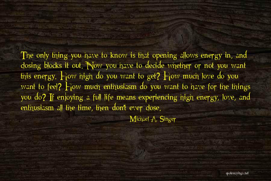 Energy Full Quotes By Michael A. Singer Energy Full Quotes By Michael A. Singer