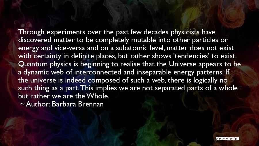 Energy In Physics Quotes By Barbara Brennan