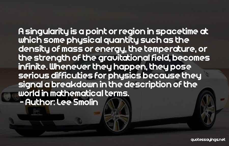 Energy In Physics Quotes By Lee Smolin