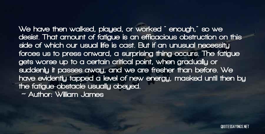 Energy Level Life Quotes By William James