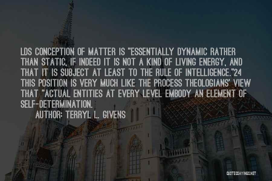 Energy Level Quotes By Terryl L. Givens
