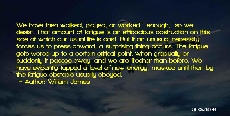 Energy Level Quotes By William James