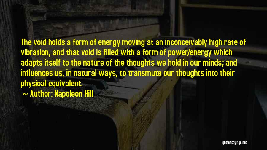Energy Of Nature Quotes By Napoleon Hill