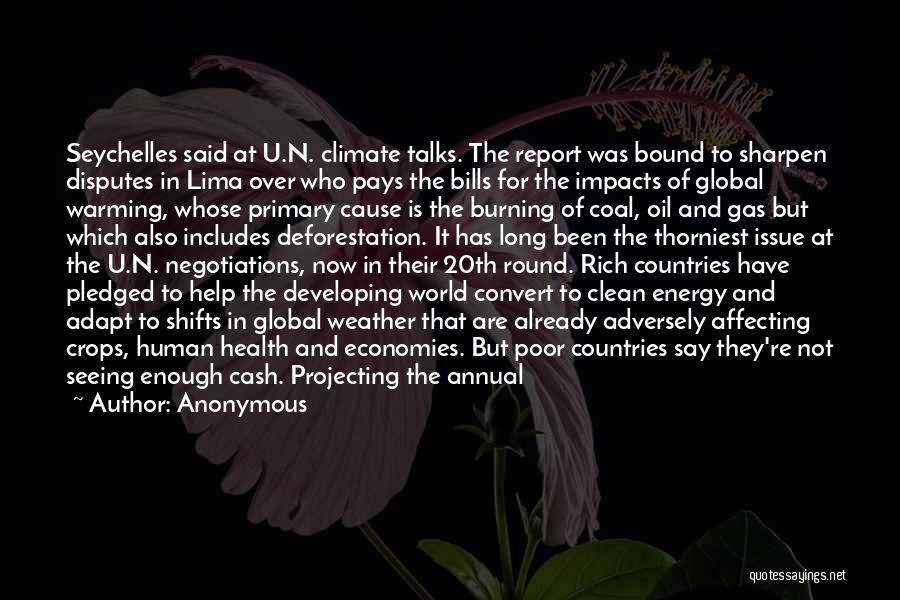 Energy Of The World Quotes By Anonymous