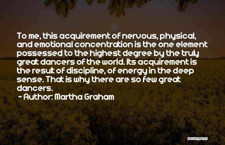 Energy Of The World Quotes By Martha Graham