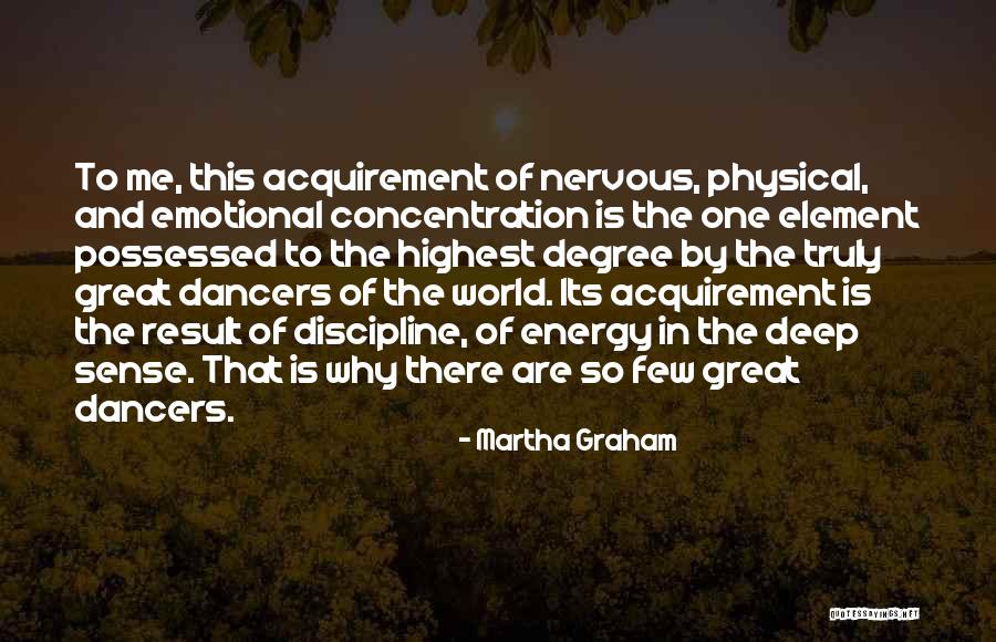 Energy Of The World Quotes By Martha Graham