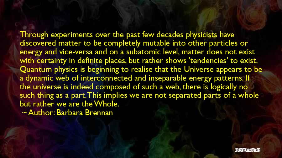 Energy Physics Quotes By Barbara Brennan