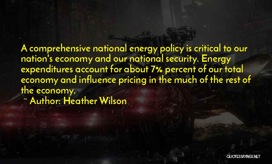 Energy Policy Quotes By Heather Wilson