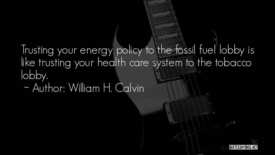 Energy Policy Quotes By William H. Calvin