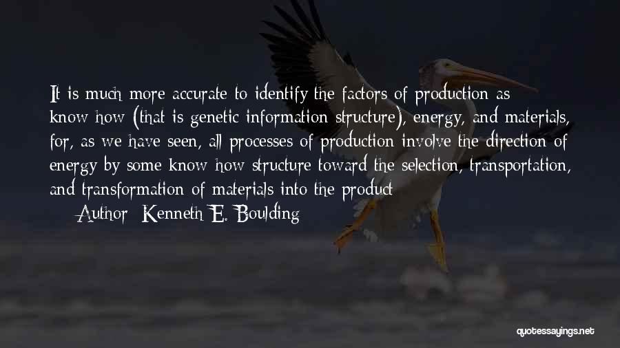 Energy Production Quotes By Kenneth E. Boulding
